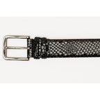 The King Black Leather Belt