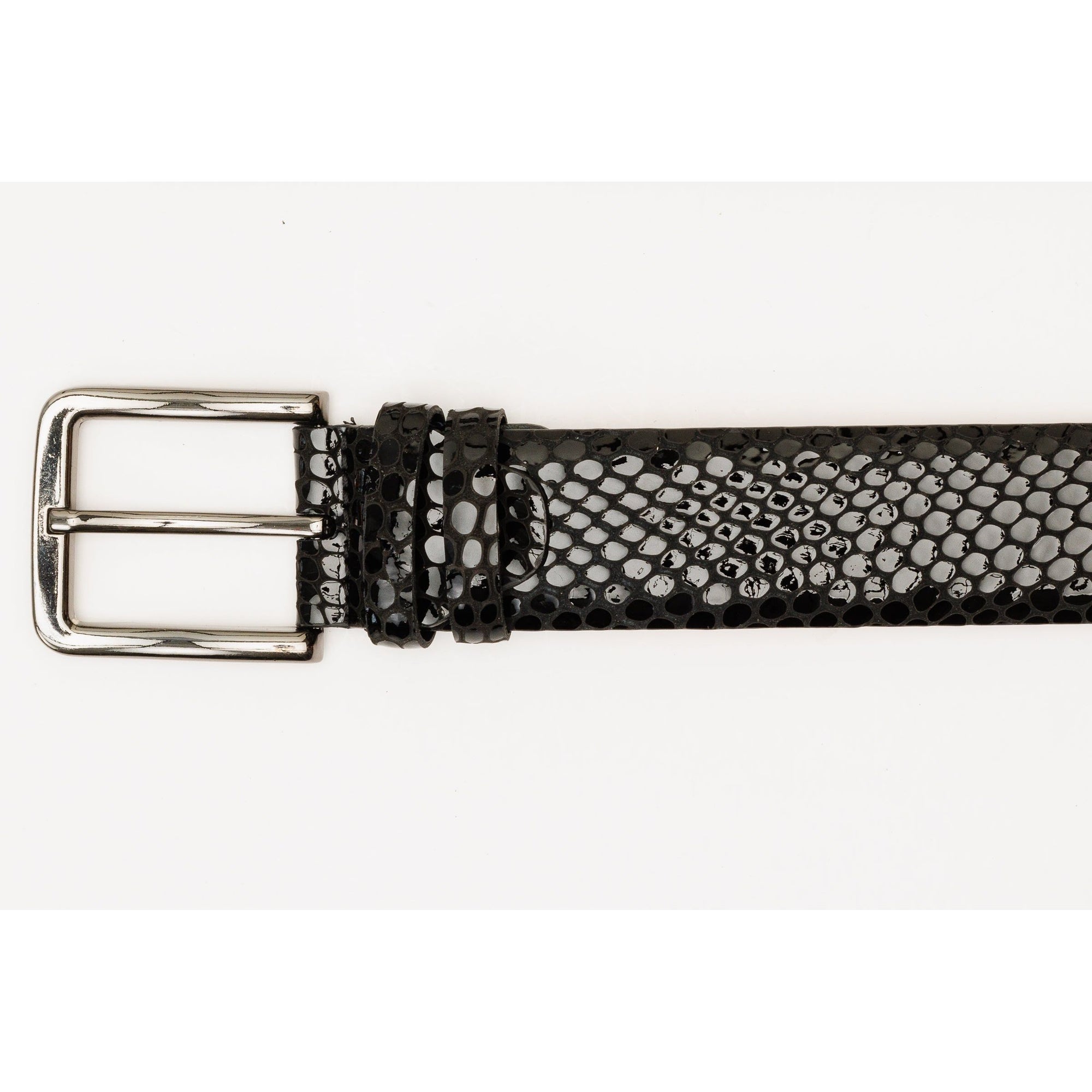 The King Black Leather Belt