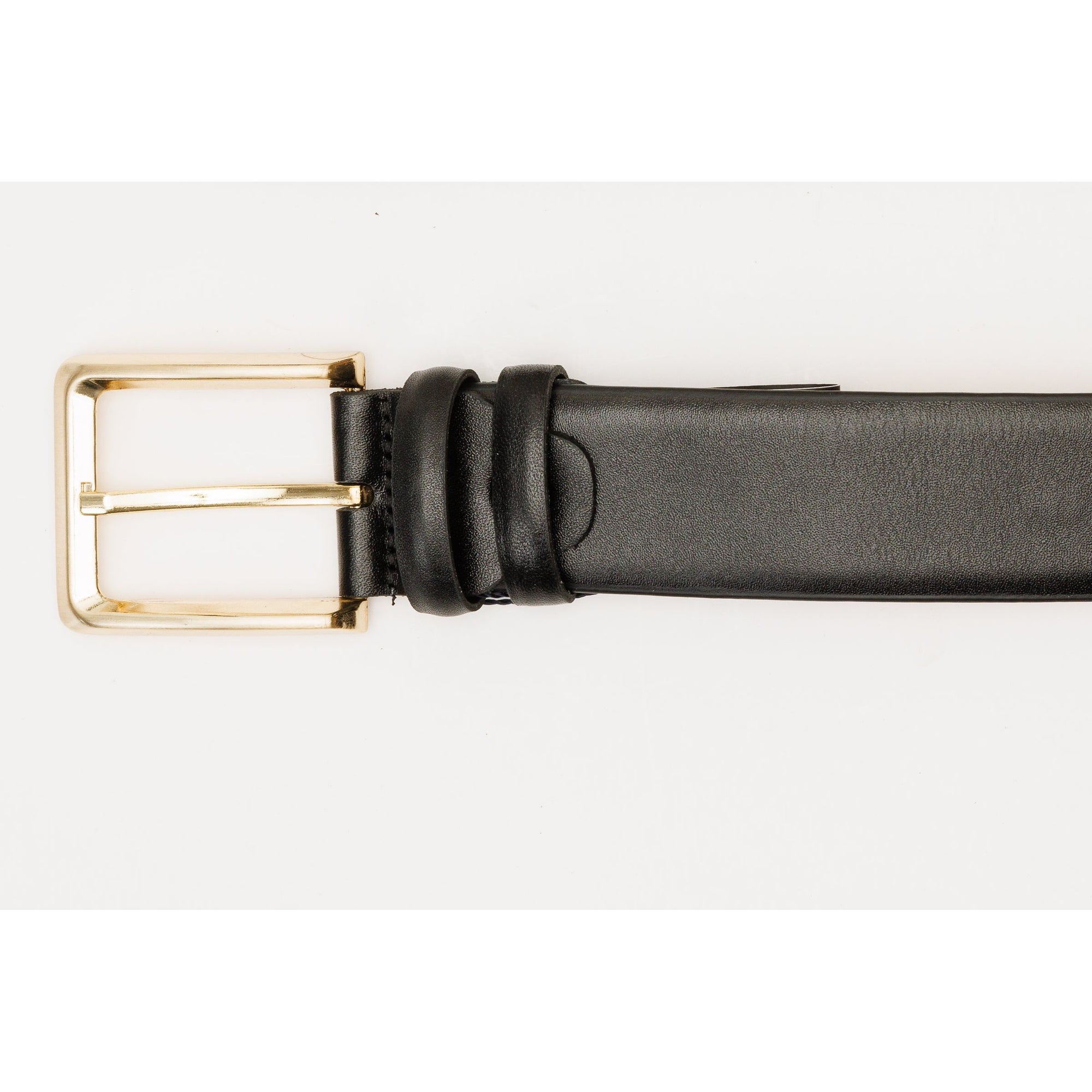 The Infanta Black Spike Leather Belt