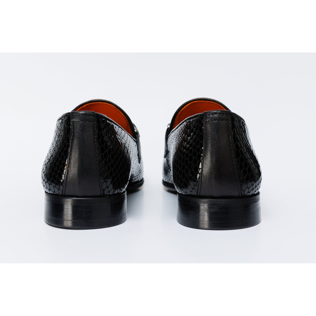 Vinci The King Black Bit Dress Loafer Men Shoes