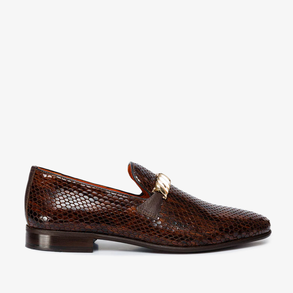Vinci The King Tan Bit Dress Loafer Men Leather Shoes