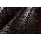 The Boss Brown Pythn Snk Zip-Up Leather Men Boot Limited Edition