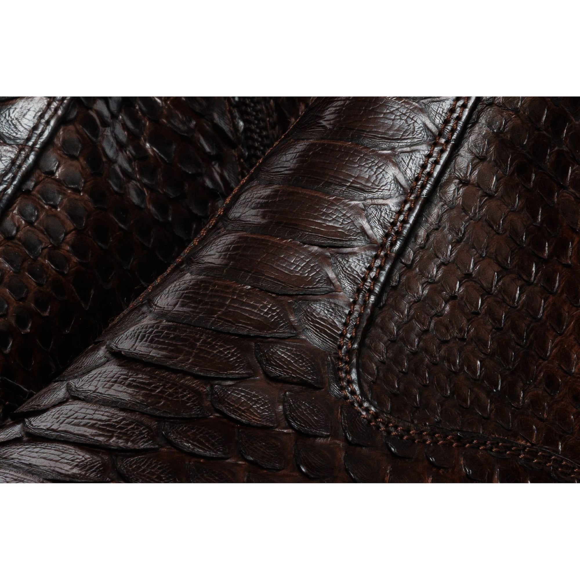 The Boss Brown Pythn Snk Zip-Up Leather Men Boot Limited Edition
