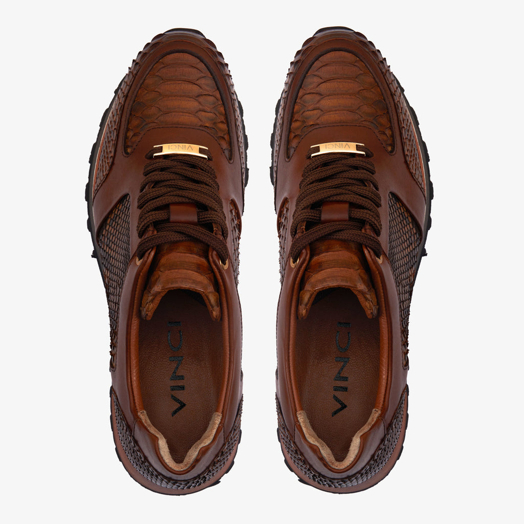 The Boss Snake Skin Tan Men Sneaker