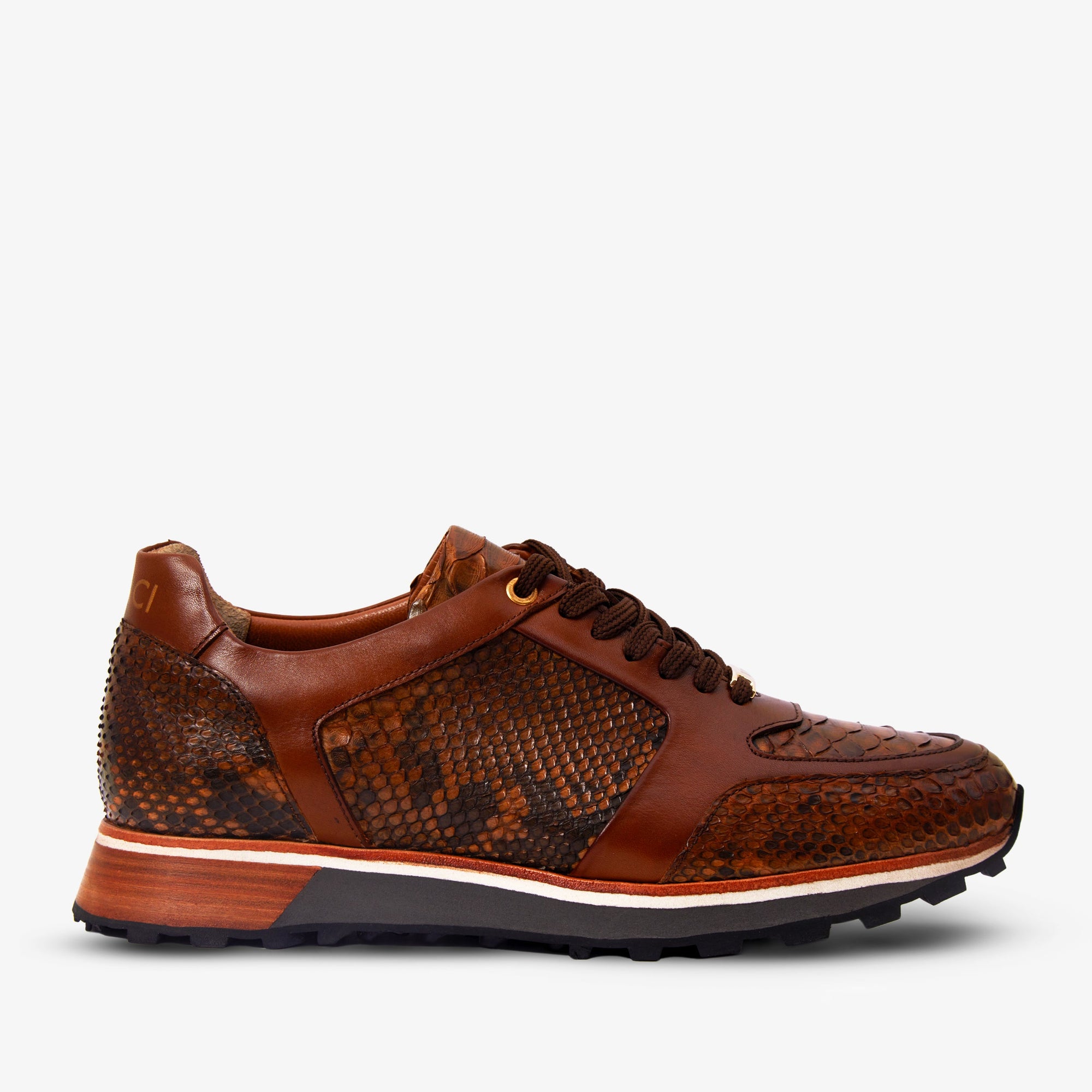 The Boss Snake Skin Tan Men Sneaker