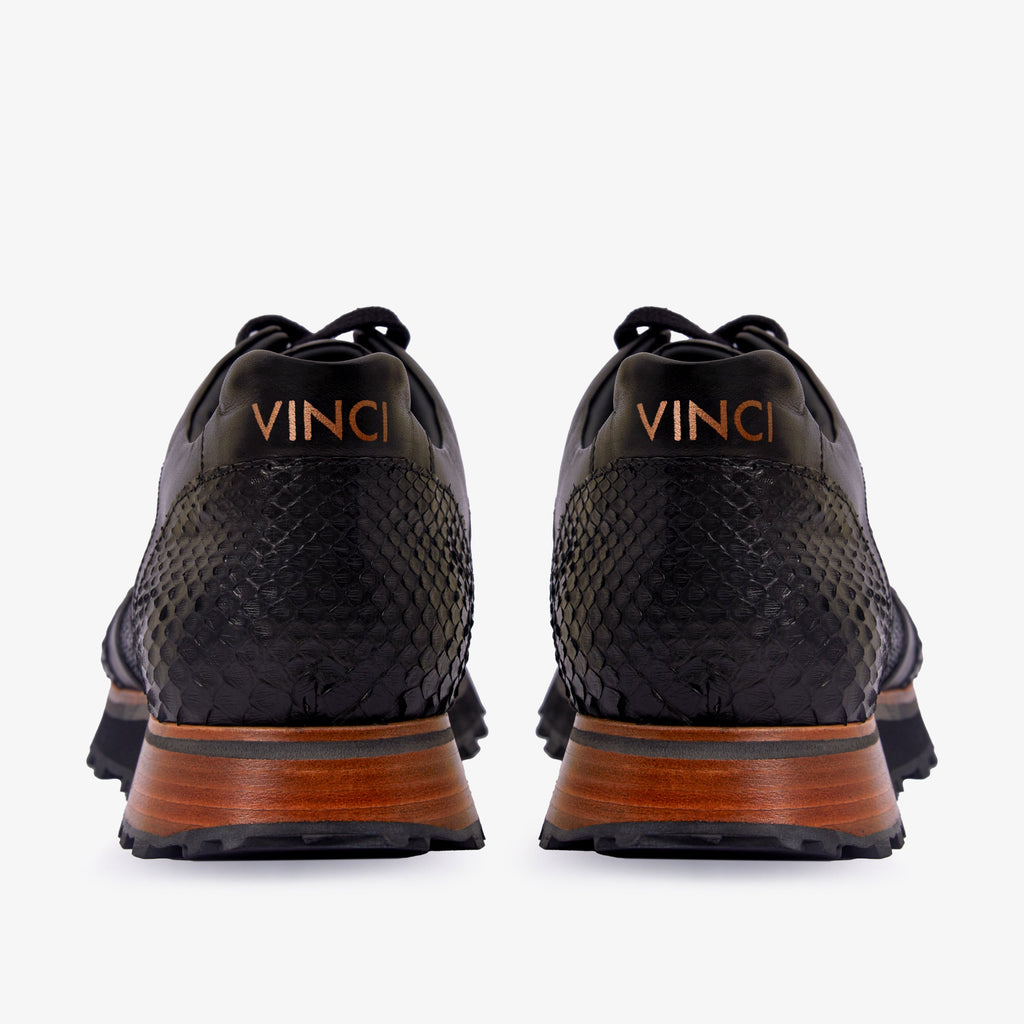 The Boss Snake Skin Black Men Sneaker