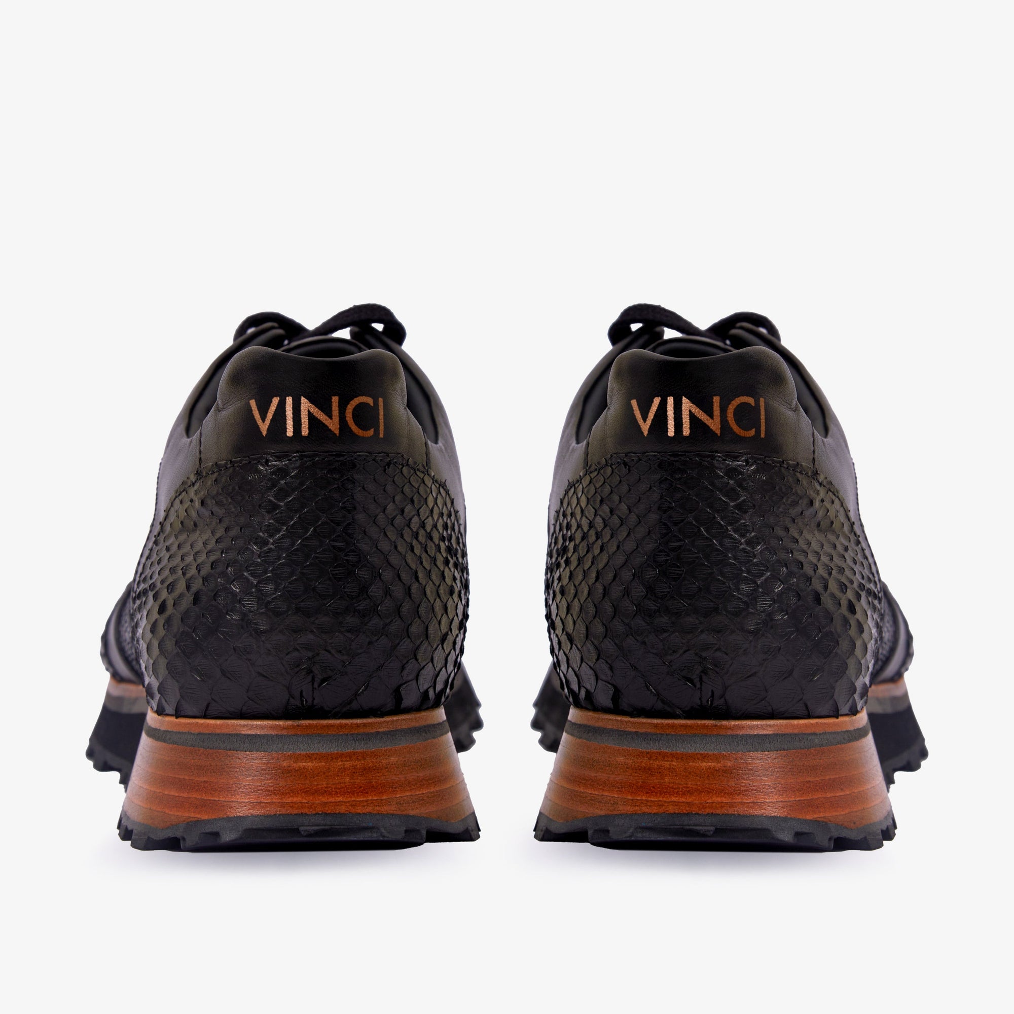The Boss Snake Skin Black Men Sneaker