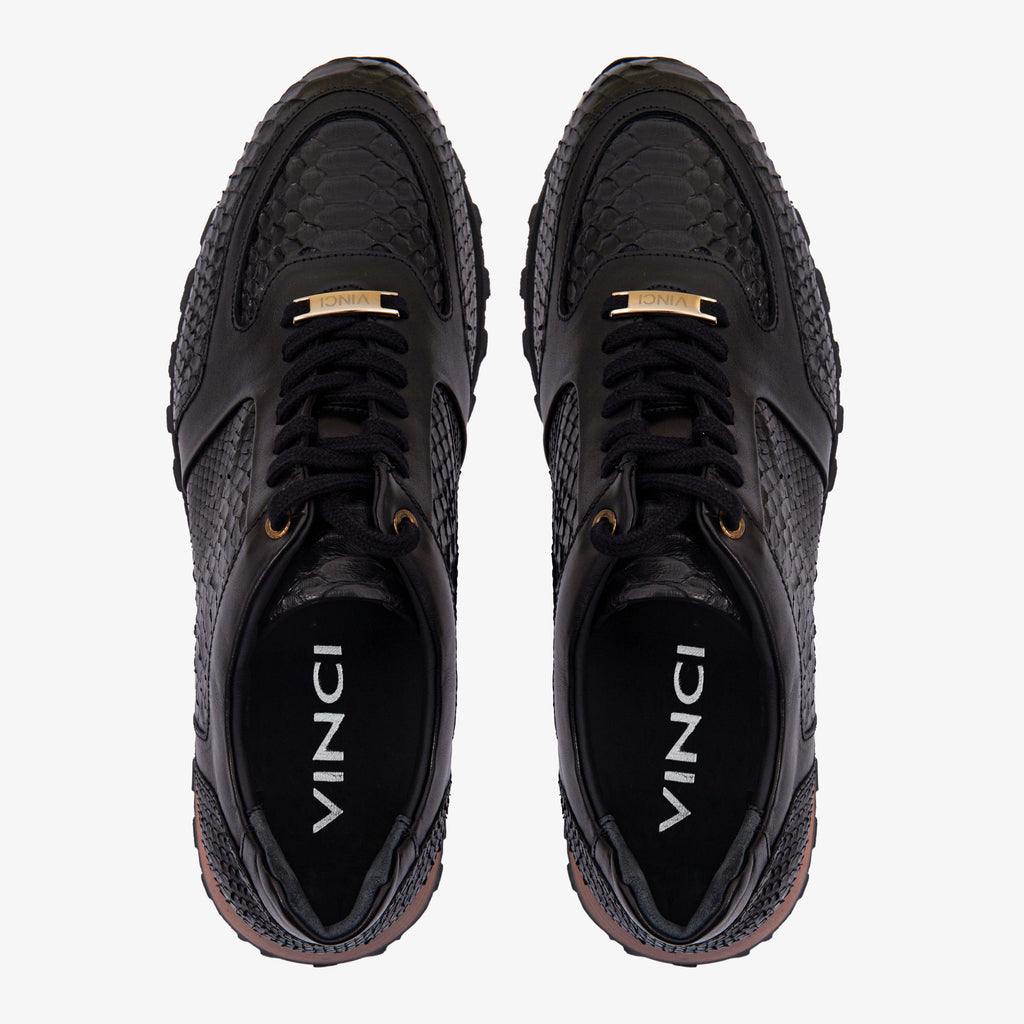 The Boss Snake Skin Black Men Sneaker