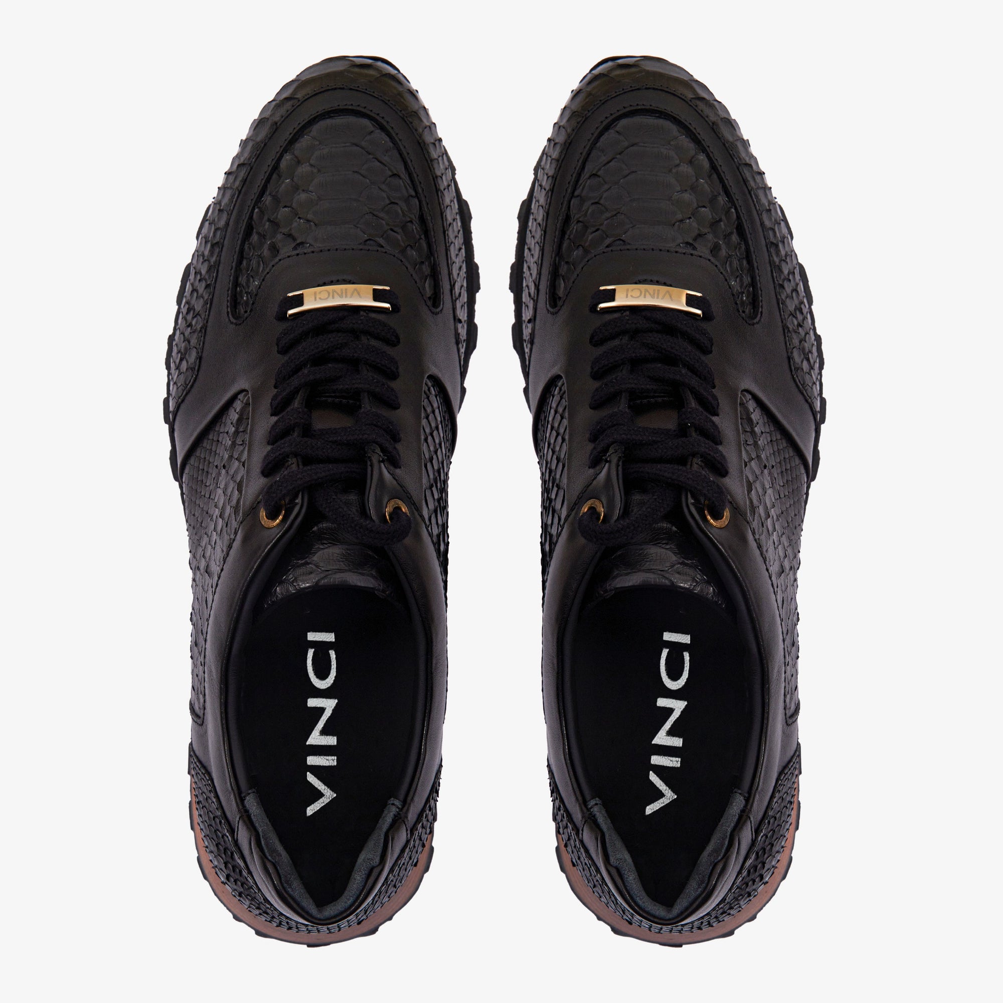 The Boss Snake Skin Black Men Sneaker