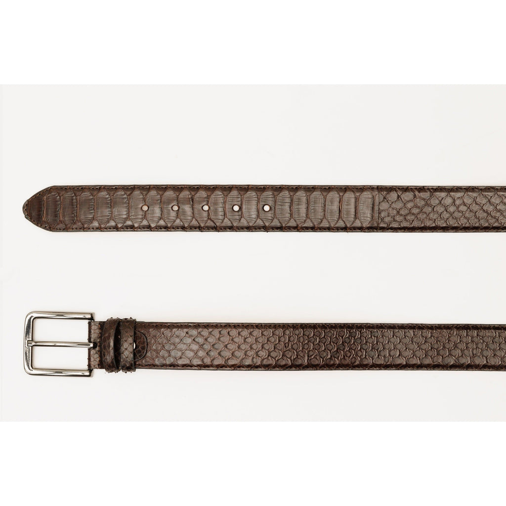 The Boss Brown Snake Leather Belt