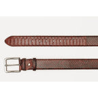 The Boss Burgundy Snake Leather Belt