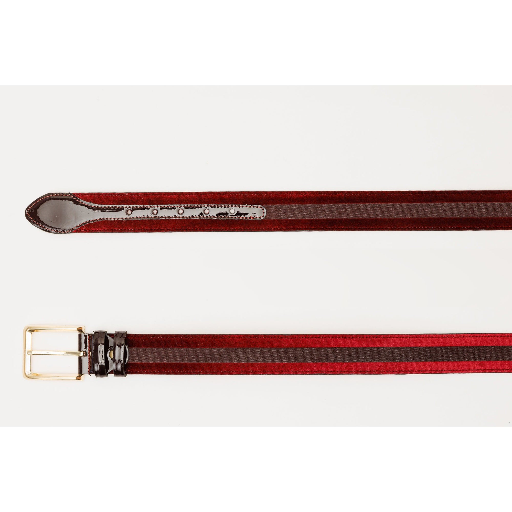 The Pontalto Burgundy Leather Belt