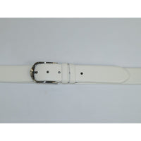 Men's Belt By PICCODER Turkey Genuine Leather Textured 3900 White