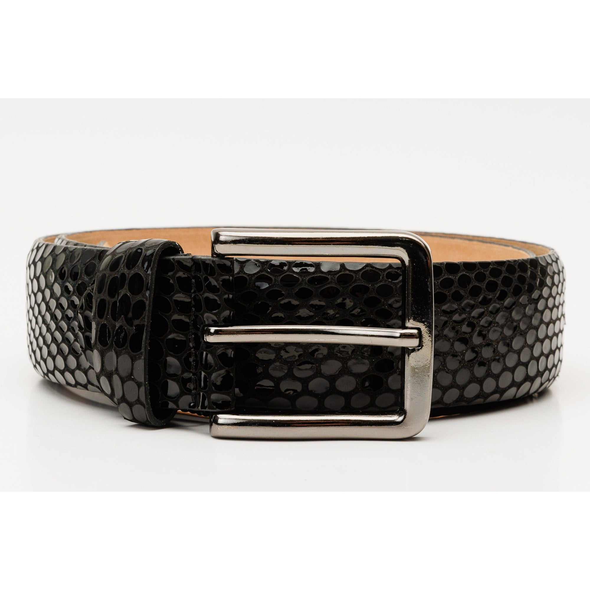 The King Black Leather Belt