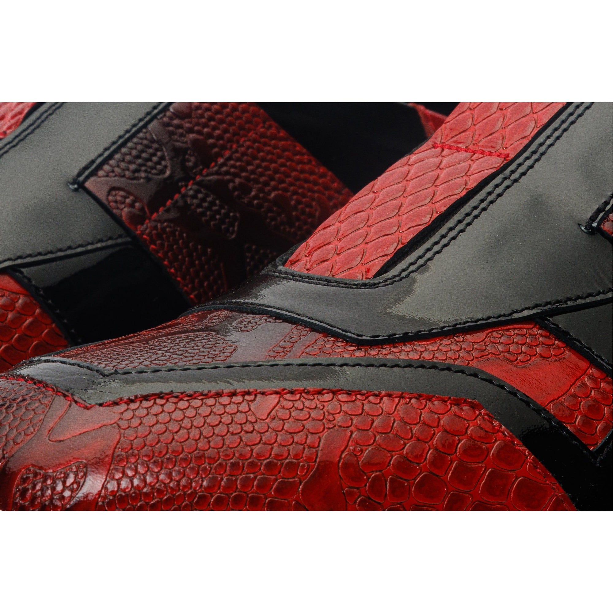 The Milano Snk Red Leather Men Sneaker