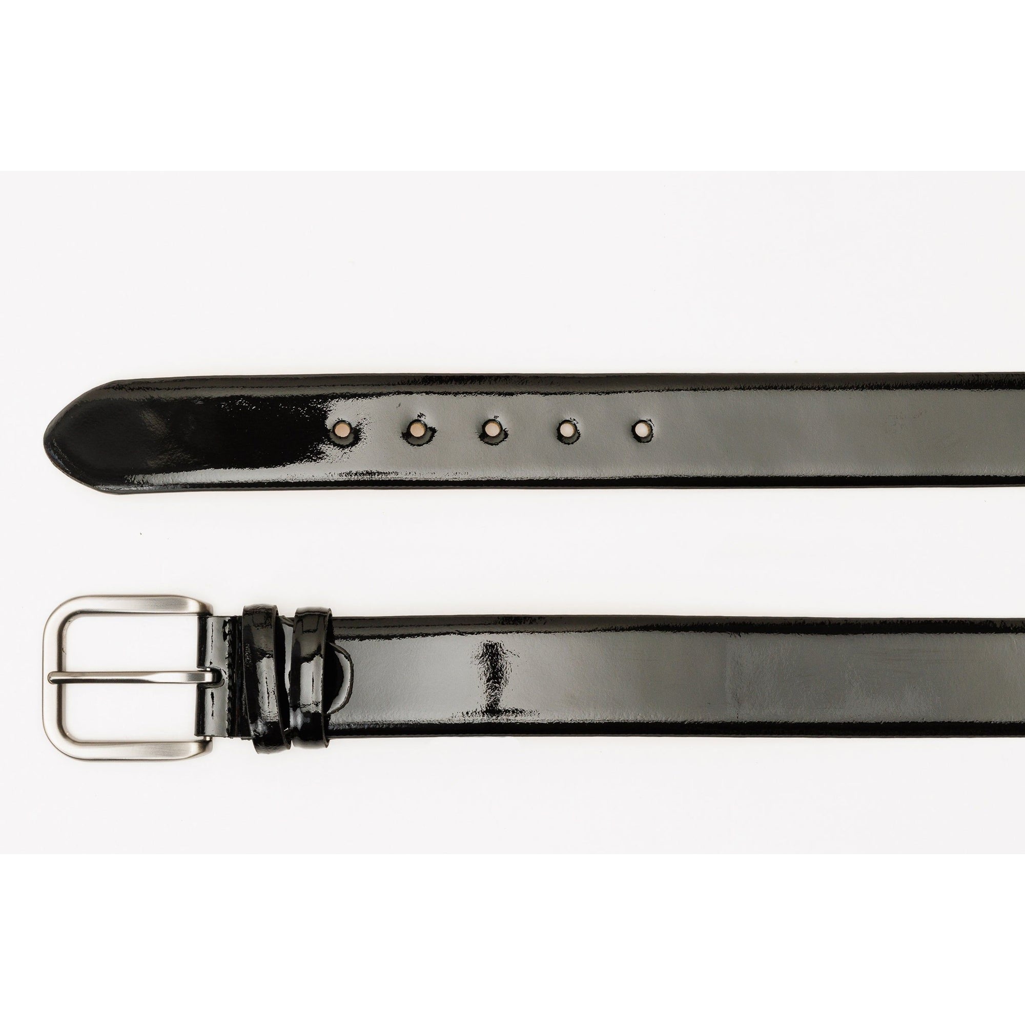 The Dodoma Black Patent Leather Belt