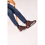 The Empire Burgundy Leather Men Sneaker