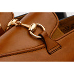 The Maratea Brown Leather shoe Bit Loafer Men Shoe