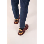 Vinci The Majesty Burgundy Leather Men Fashion Sneaker