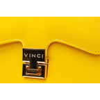 The Duffryn Yellow Leather Handbag