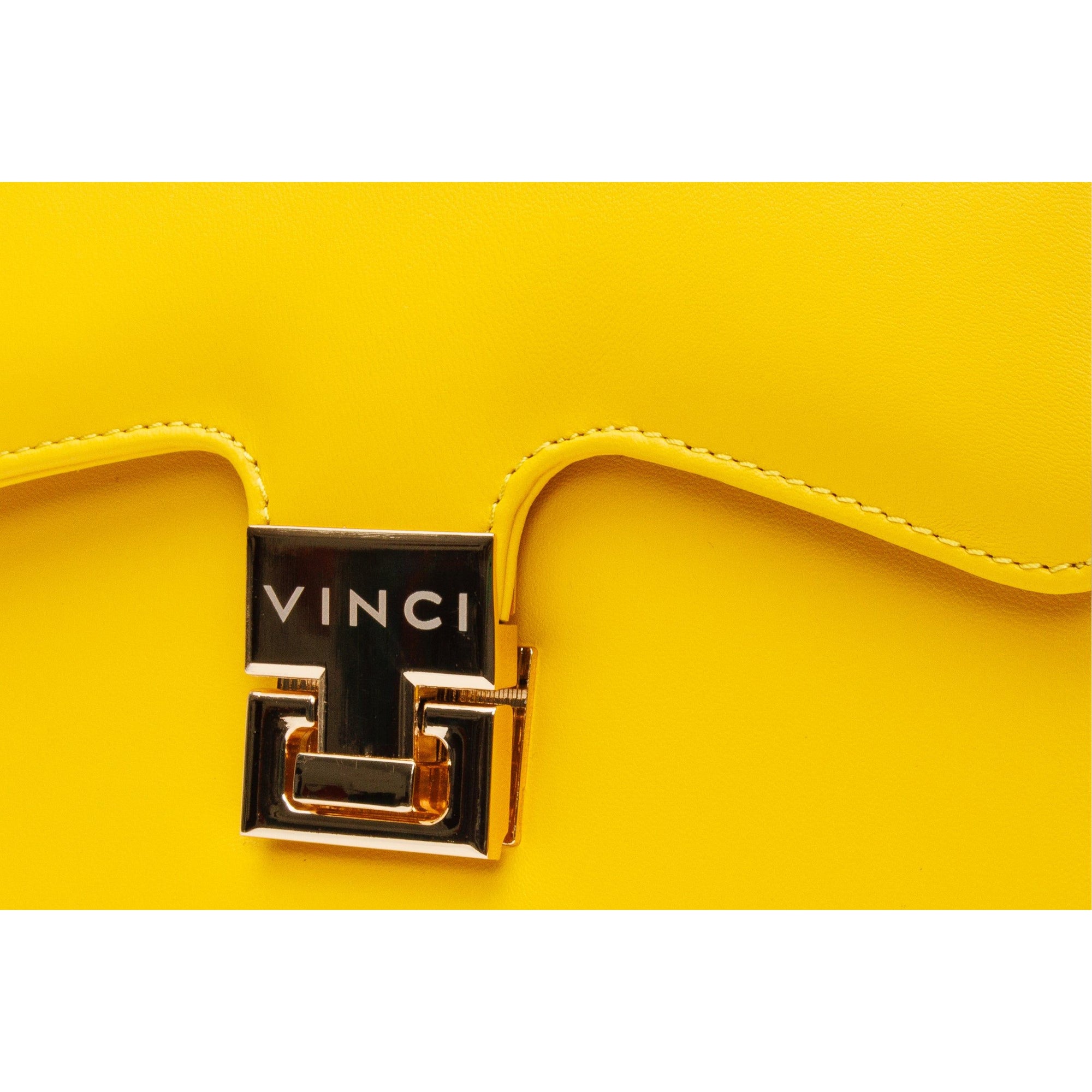The Duffryn Yellow Leather Handbag