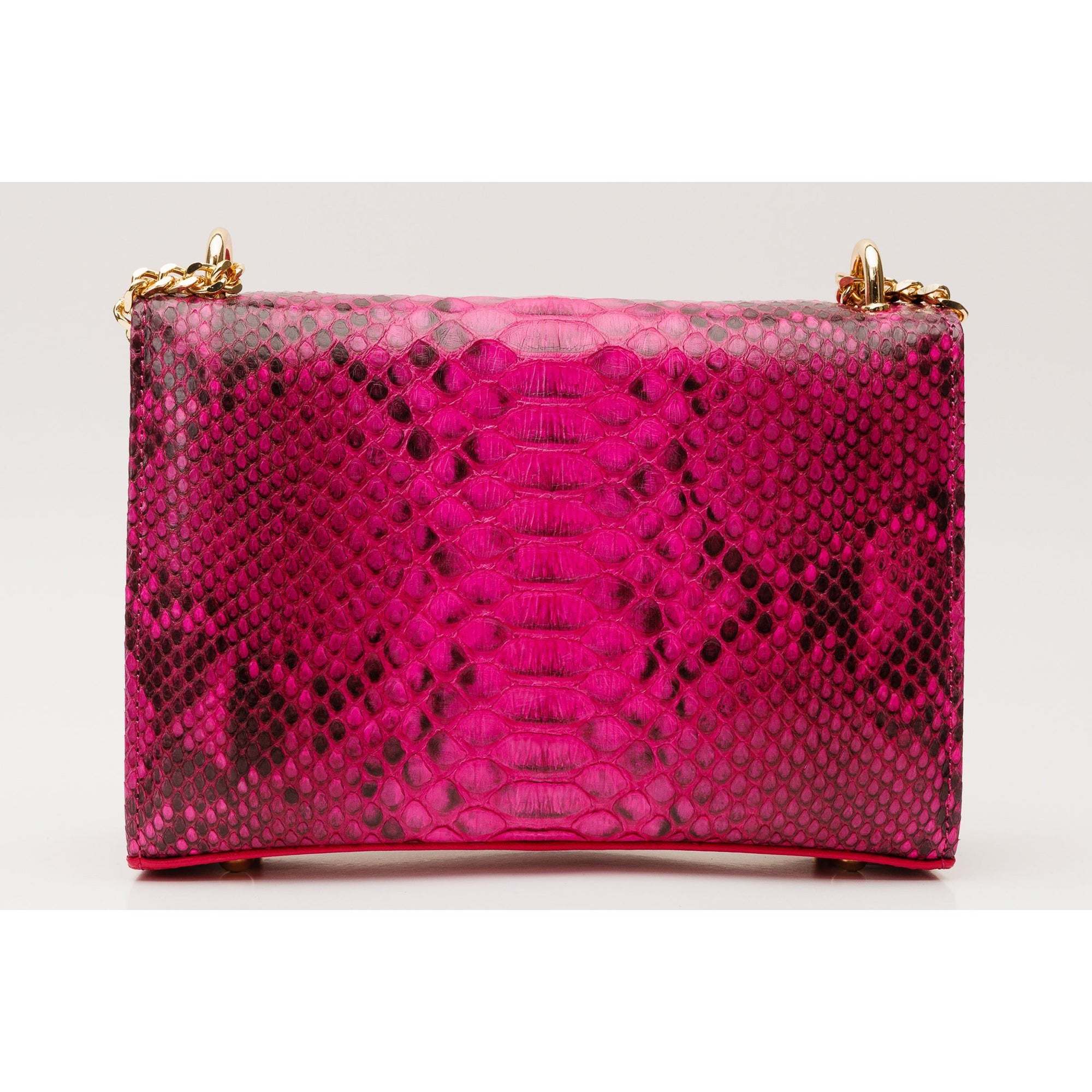 The Toskana Fuchsia Snake Leather Handbag