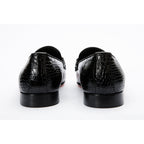 Vinci The Monaco Black Leather Men Shoe Bit Loafer