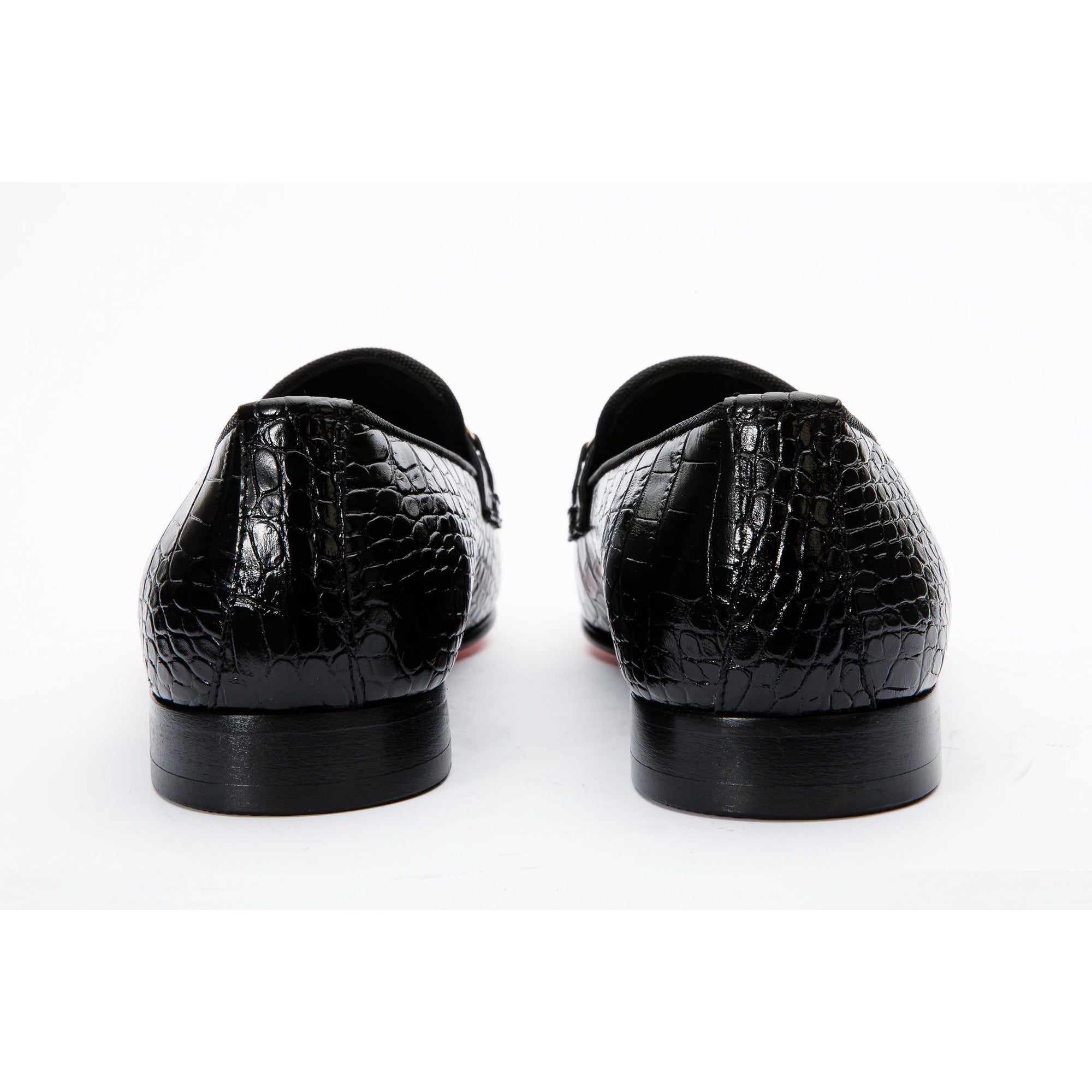 Vinci The Monaco Black Leather Men Shoe Bit Loafer