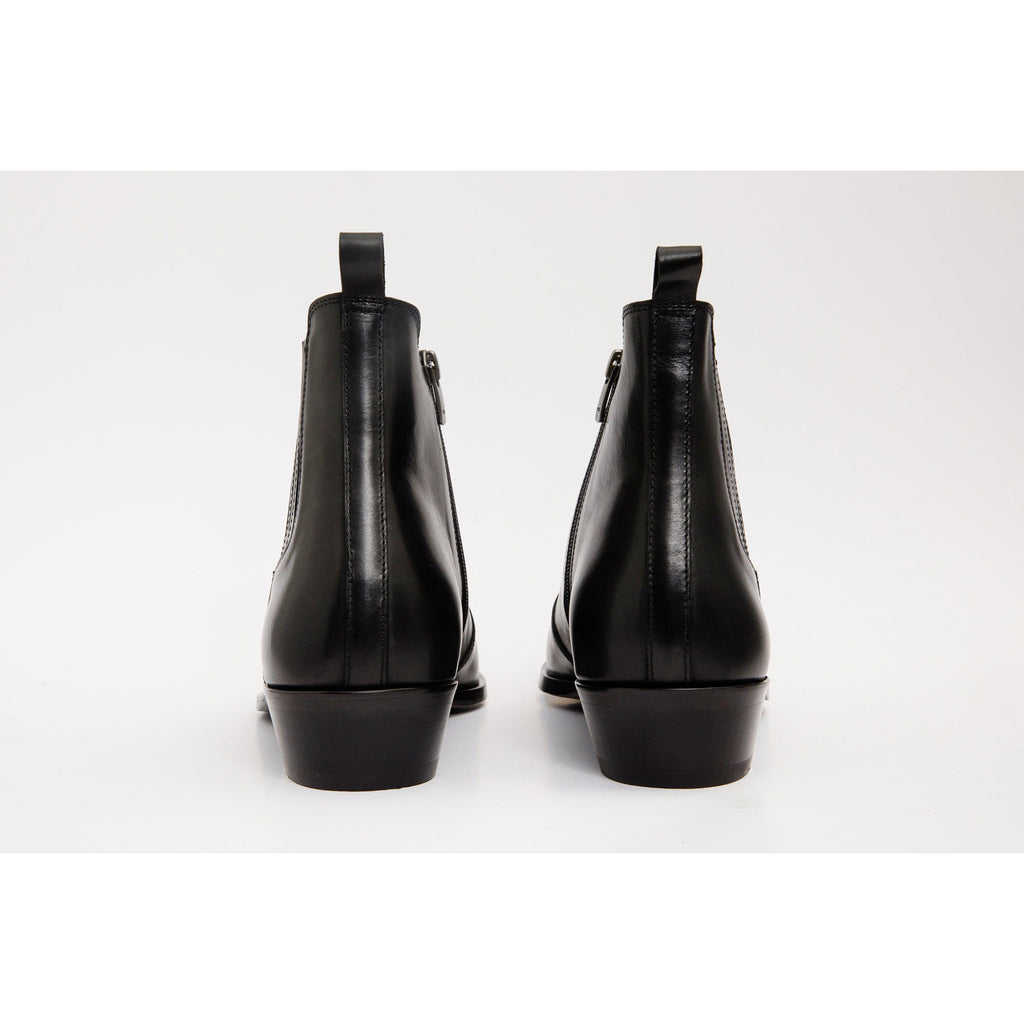 The Sorhag Black Leather Dress Men Boot