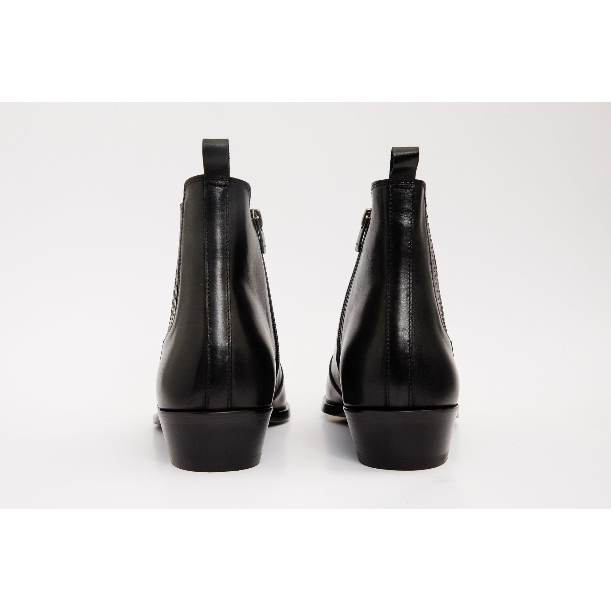 The Sorhag Black Leather Dress Men Boot