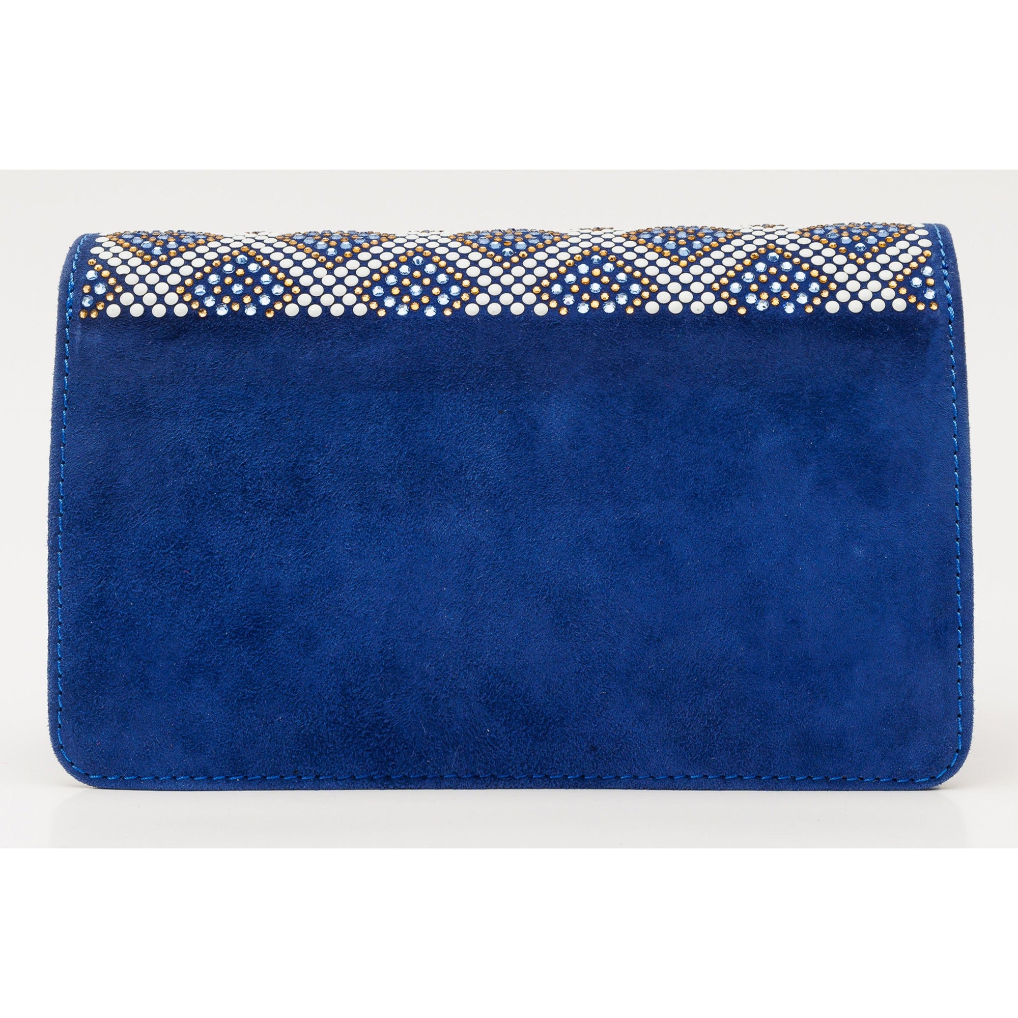 The Nampula Sax Blue Glitter Leather Handbag