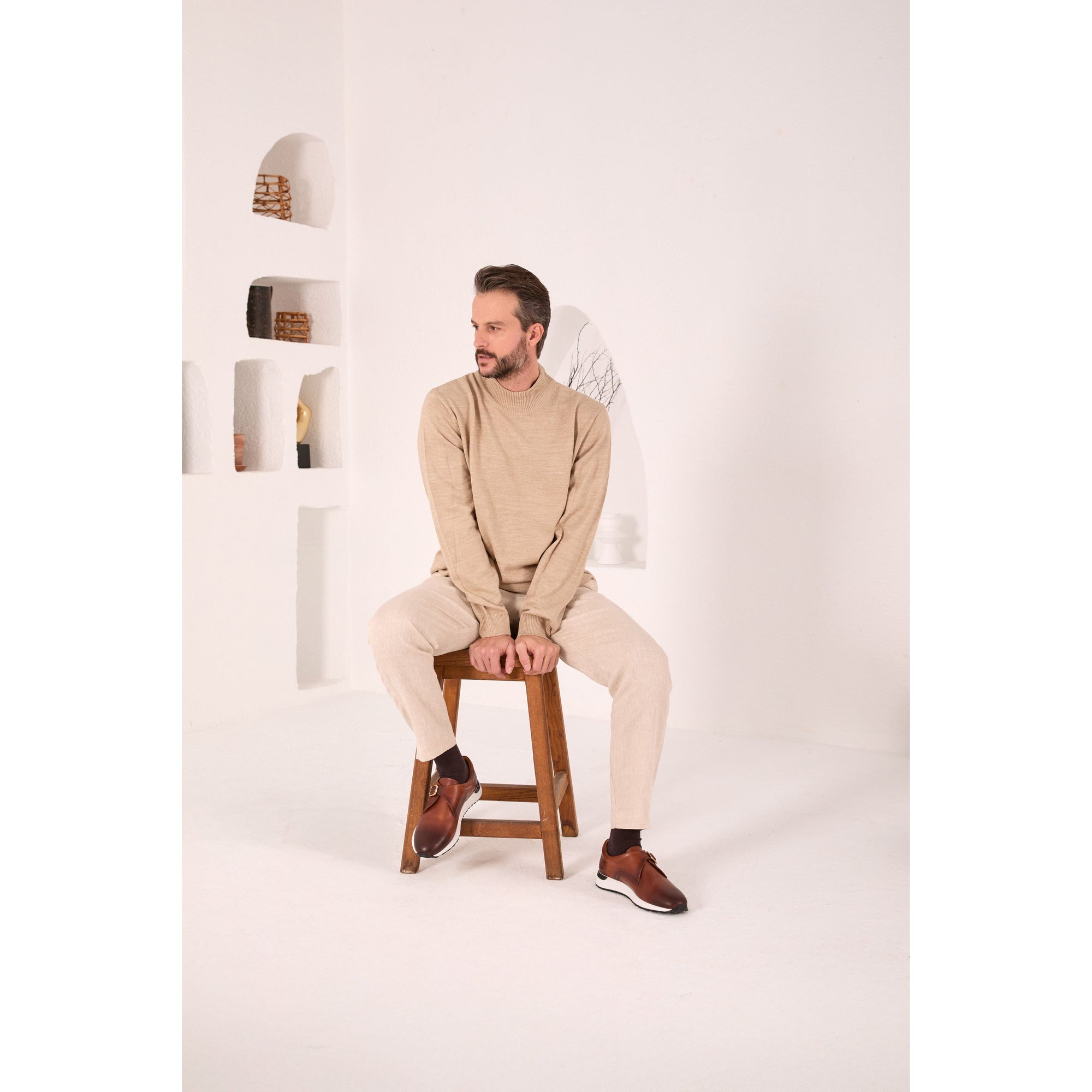 The Torino Tan Leather Men Sneaker