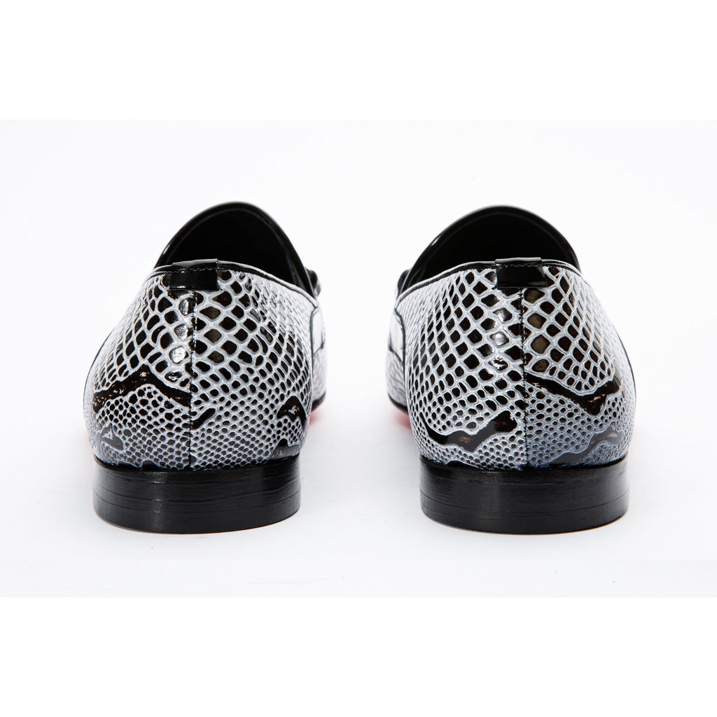 Vinci The Milano Black/White Bit Loafer Men Dress Shoes