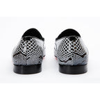 Vinci The Milano Black/White Bit Loafer Men Dress Shoes