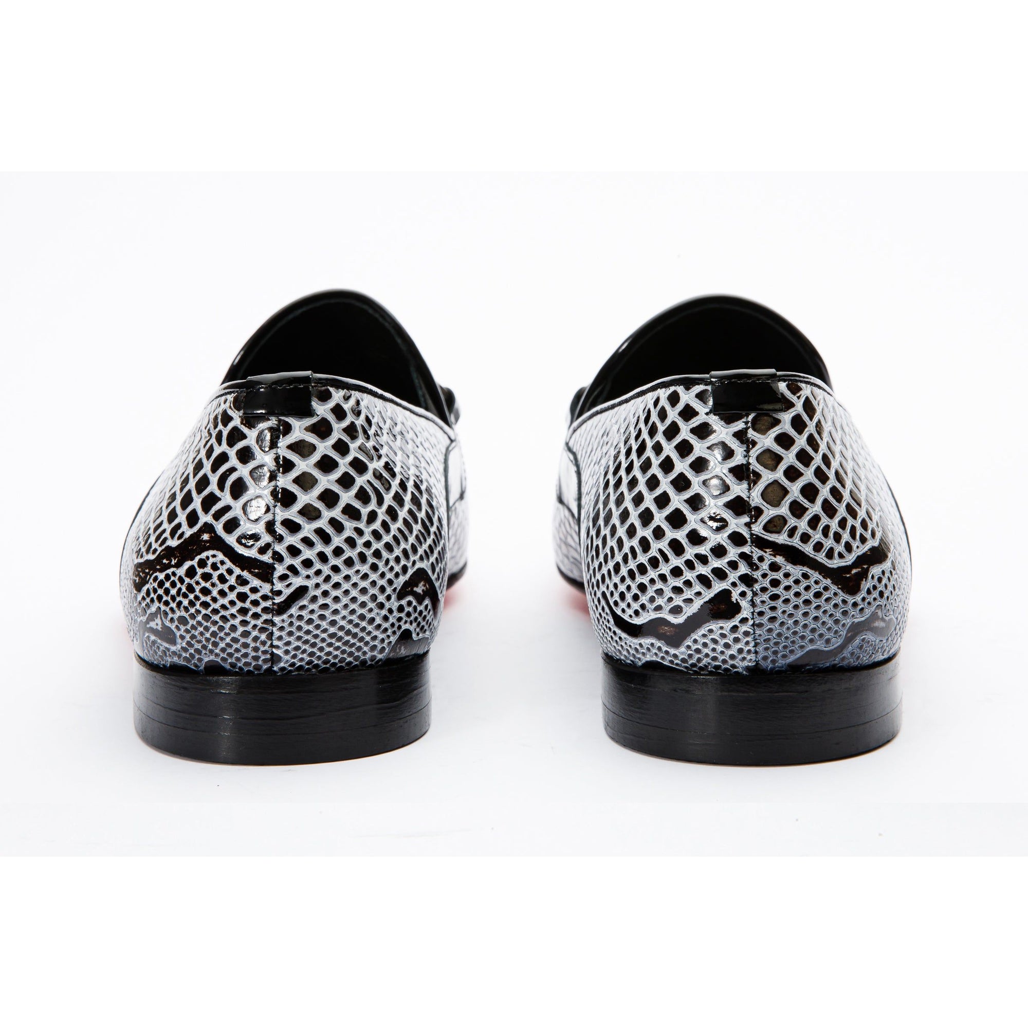 Vinci The Milano Black/White Bit Loafer Men Dress Shoes