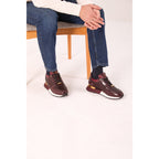 The Empire Burgundy Leather Men Sneaker
