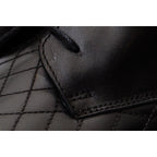 The Zeus Black Leather Lace-Up Men Boot with a Zipper