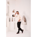 The Marseille Black Leather Men Sneaker