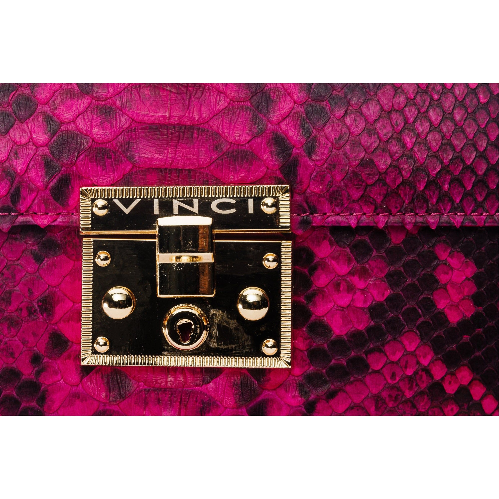 The Queen Fuchsia Leather Handbag