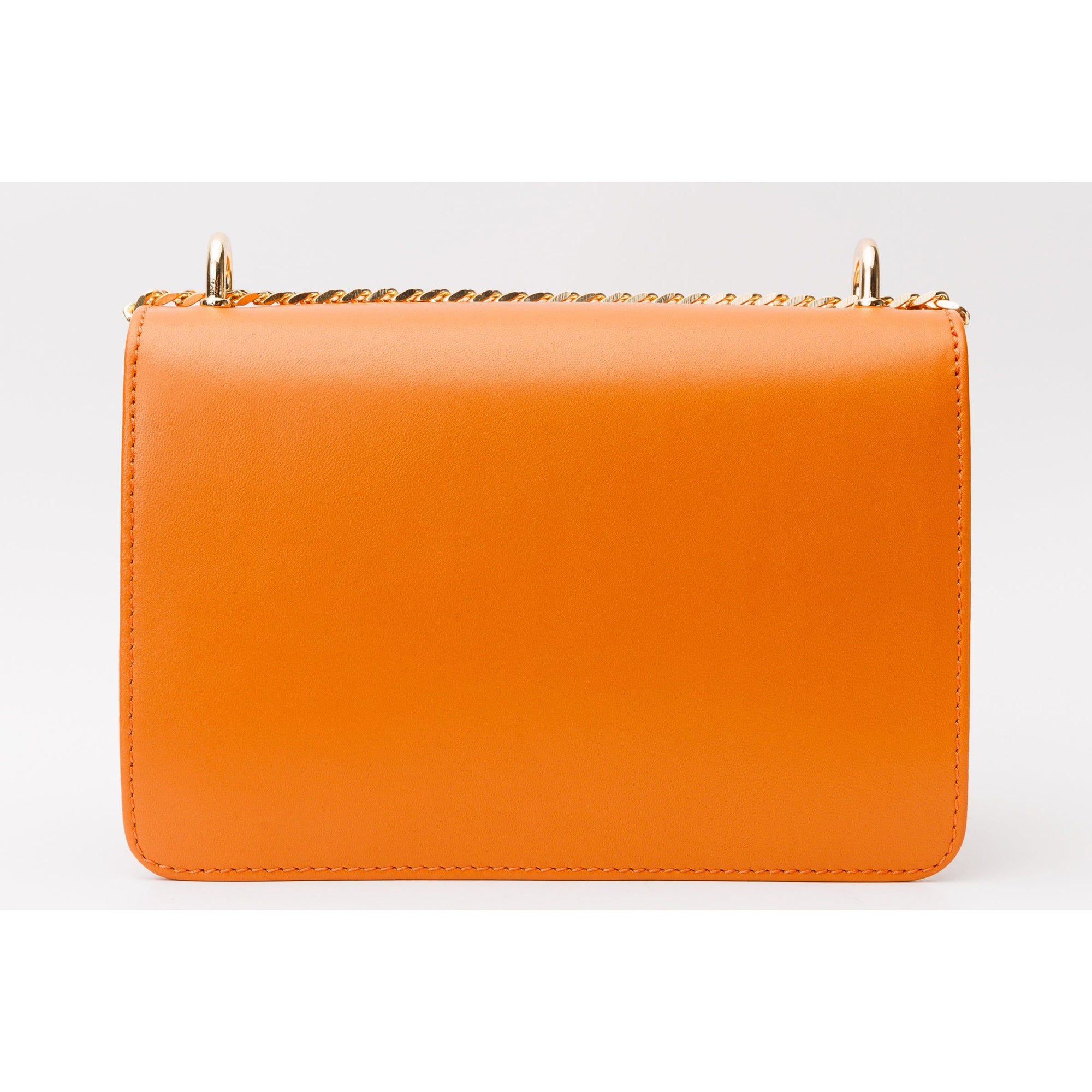 The Maneadero Orange Leather Handbag