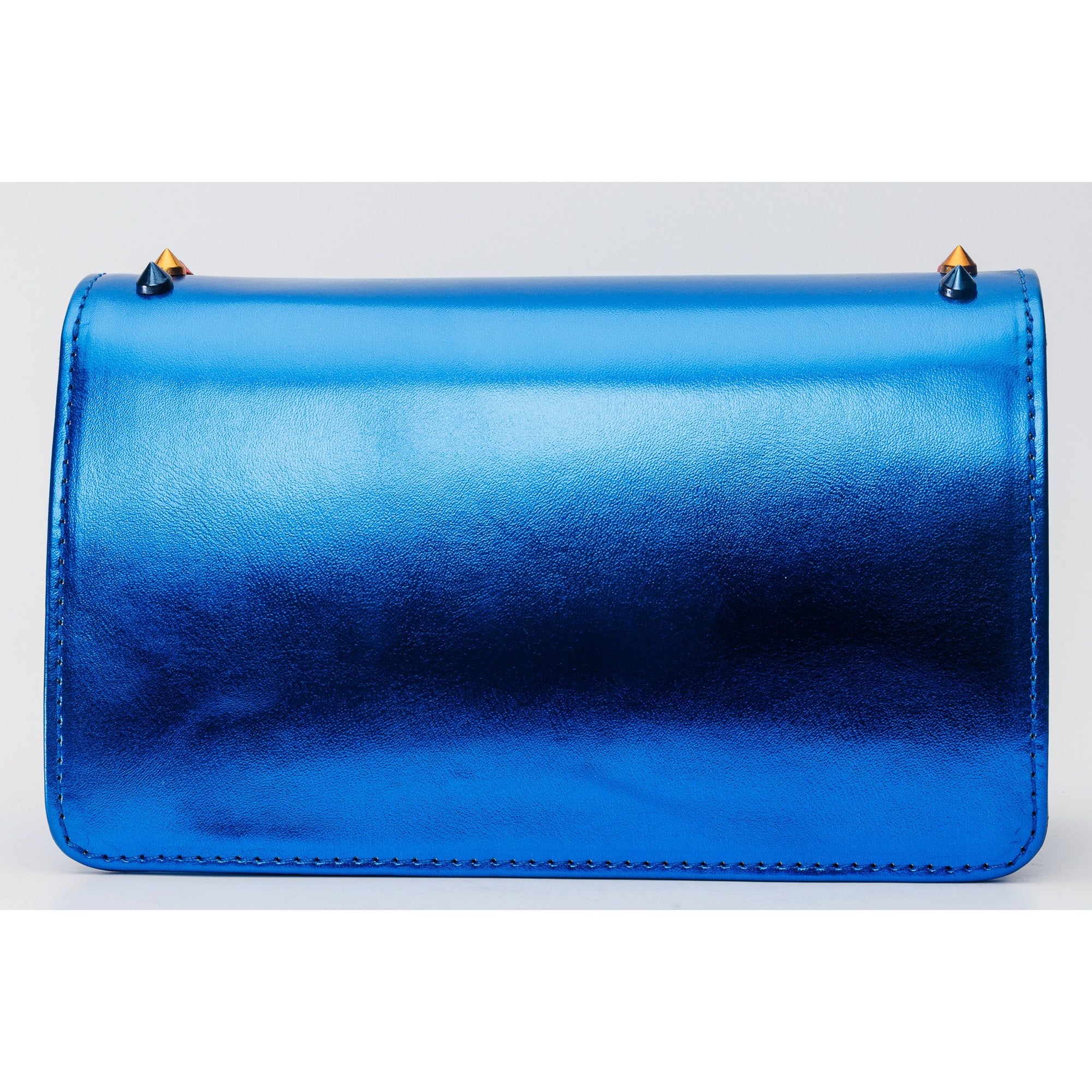 The Caris Sax Blue Leather Handbag