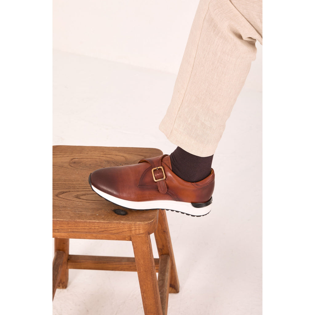 The Torino Tan Leather Men Sneaker
