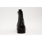 Vinci The Boss Black Snake Zip-Up Leather Men Boot Limited Edition