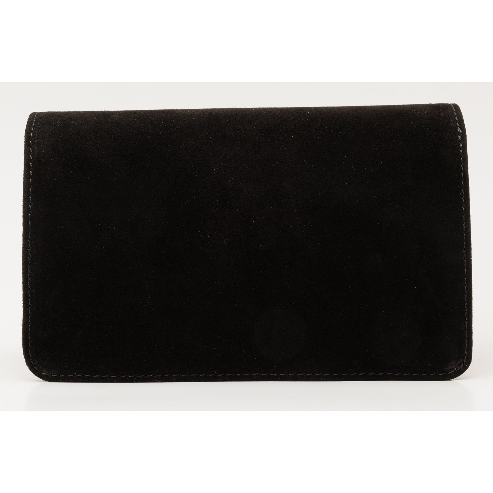 The California Black Suede Leather Handbag