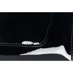 The Ege Black Patent Leather Clutch