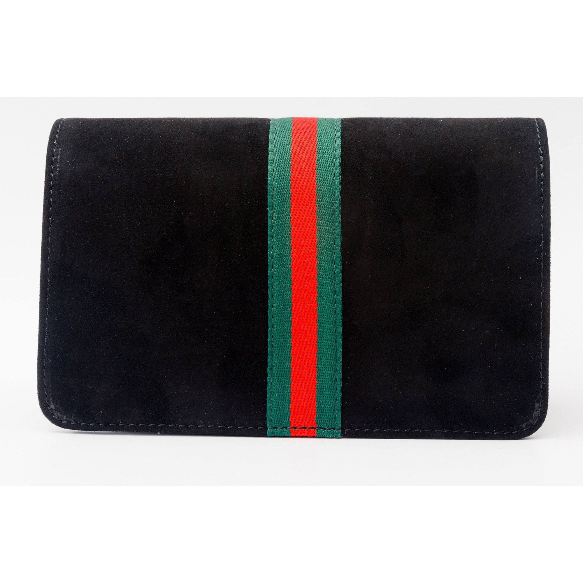 The Afega Black Suede Leather Handbag