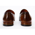 The Meram Brown Leather Tassel Slip-On Loafer Men Shoe