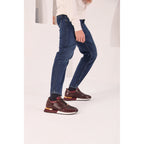 The Empire Burgundy Leather Men Sneaker
