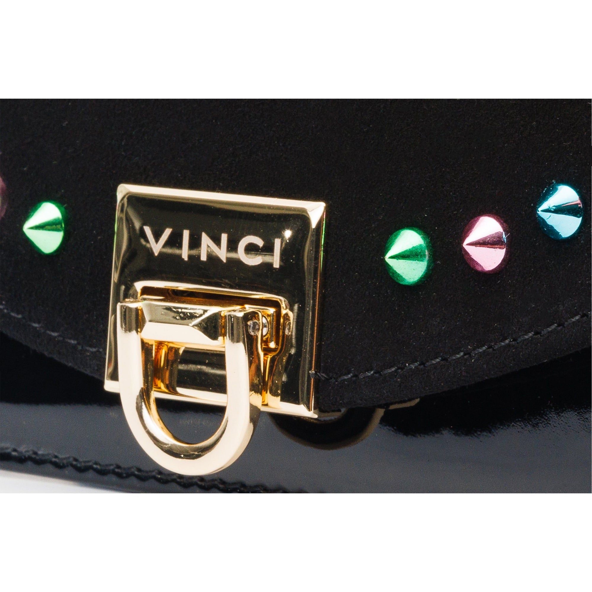 The Caris Black Leather Handbag