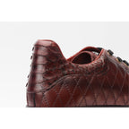 The Adler Burgundy Snake Leather Men Sneaker Limited Edition
